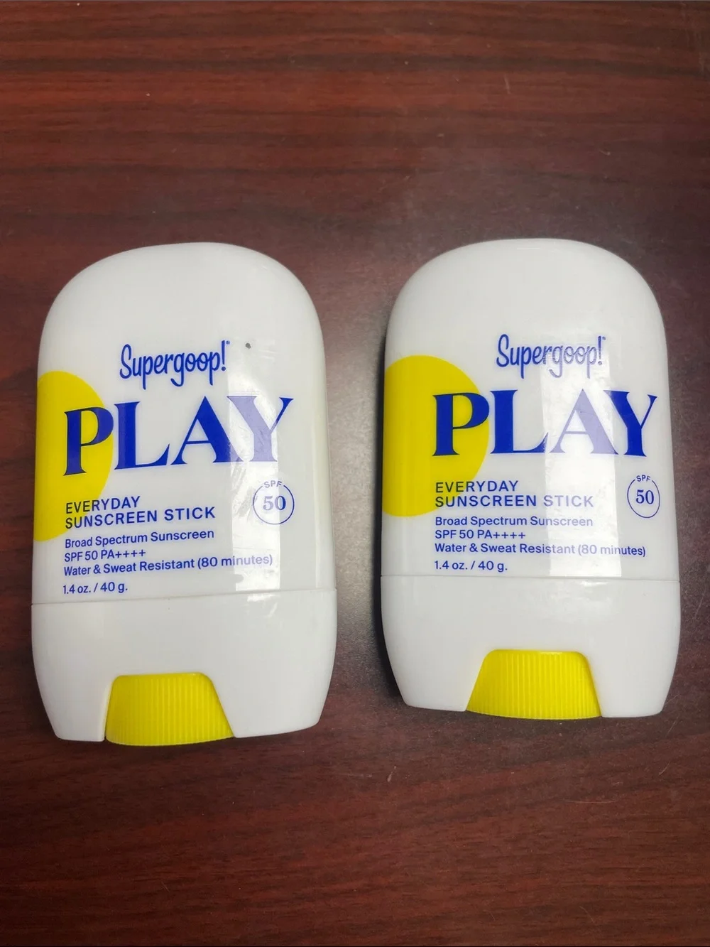 Supergoop! PLAY Everyday Sunscreen Stick - White & Yellow (Twin Pack)